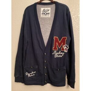 Disney Parks "Mickey State" Disneyland Mickey Mouse Varsity Cardigan M
